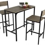 Conjunto de mesa cocina pequeña con taburetes Coimbra