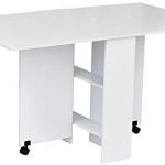 HOMCOM. Mesa de cocina plegable