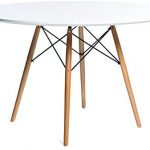Noorsk Design. Mesa de cocina redonda blanca
