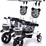 Triciclo gemelar para bebés CHEERALL